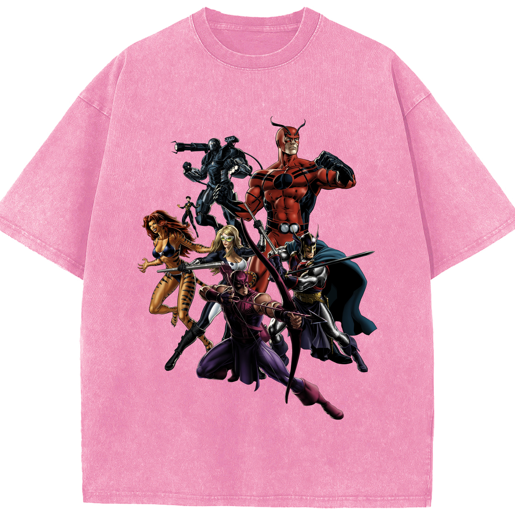（画像用） アベンジャーズ The Avengers 綿100% ヴィンテージ風 半袖Tシャツ（フロントプリント）